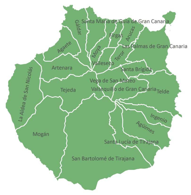 Gran Canaria - Regionen Municipios