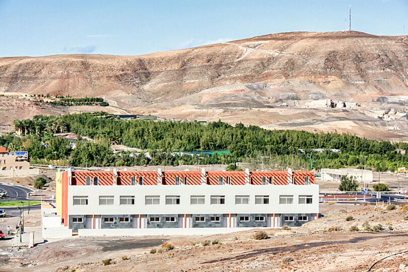 Der La Lajita Oasis-Park ist eine grüne Oase inmitten der sonst wüstenhaften Landschaft Fuerteventuras