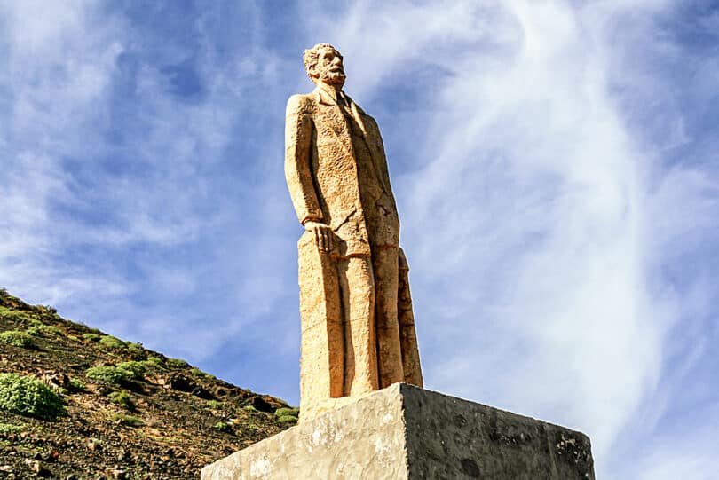 Das Unamuno-Denkmal im Norden von Fuerteventura