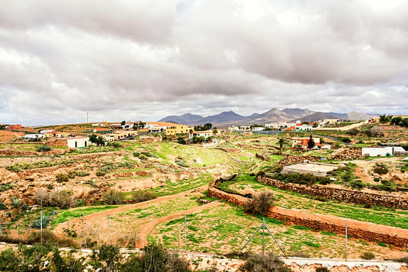 Die Felder von Valle de Santa Inés werden heute nicht mehr landwirtschaftlich genutzt