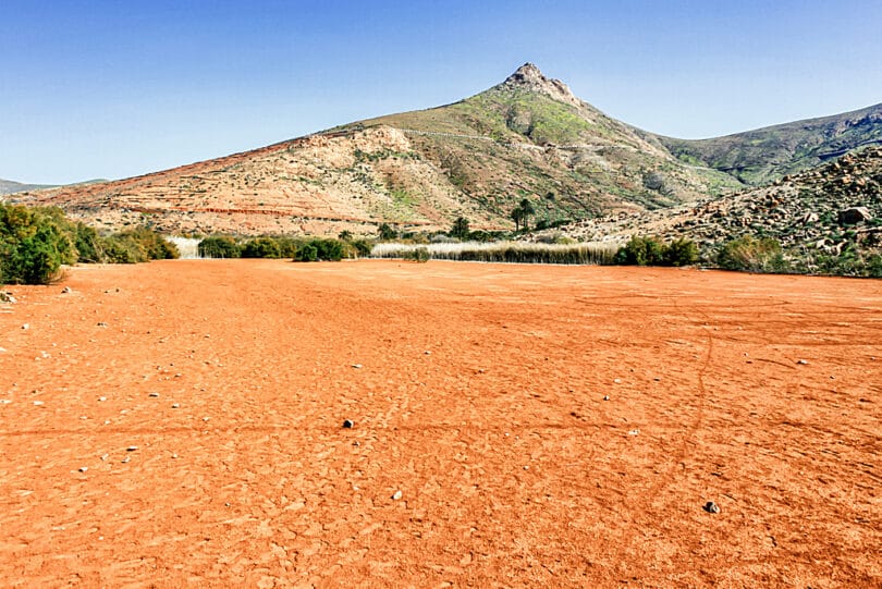 Das Staubecken unterhalb von Vega de Rio Palmas ist mittlerweile komplett verlandet